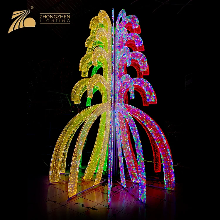 Professional Factory Custom Large Decoration RGBW Christmas Projector LED Tree Light