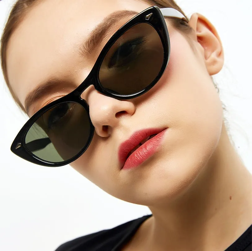 

RENNES [RTS] Custom leopard plastic frame cat eye sunglasses women shades sunglasses, Choose