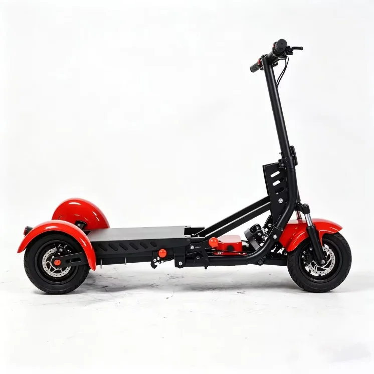Foldable 10" 4 Wheel E-Scooter 500W Dual Motor Lightweight With Basket For Seniors Elderly Daily Travel US Warehouse Stock