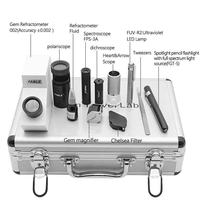 Fable Fgl10a Gemological Toolkits / Gem Tools/mini Jewelry Toolkit