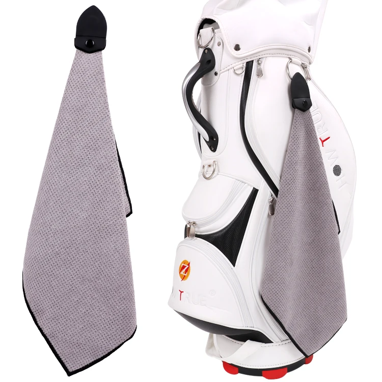 

New Outdoor Sport Microfiber Walf Checks Golf Towel with Magnet Microfiber Golf Towel, Customized