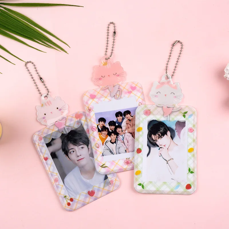 

Ready To Ship Cat Style Wholesale Cute Korea INS stars photo Card holder kpop photocard holder, As your design