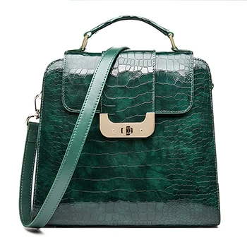 

Luxury Handbags for Women Shoulder Genuine Leather Purse Crocodile Designer Small Crossbody Lady Bags