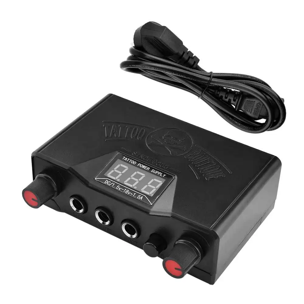 

Tattoo Power Supply LED Digital with Power Cable Body Art Tattoo Accessories