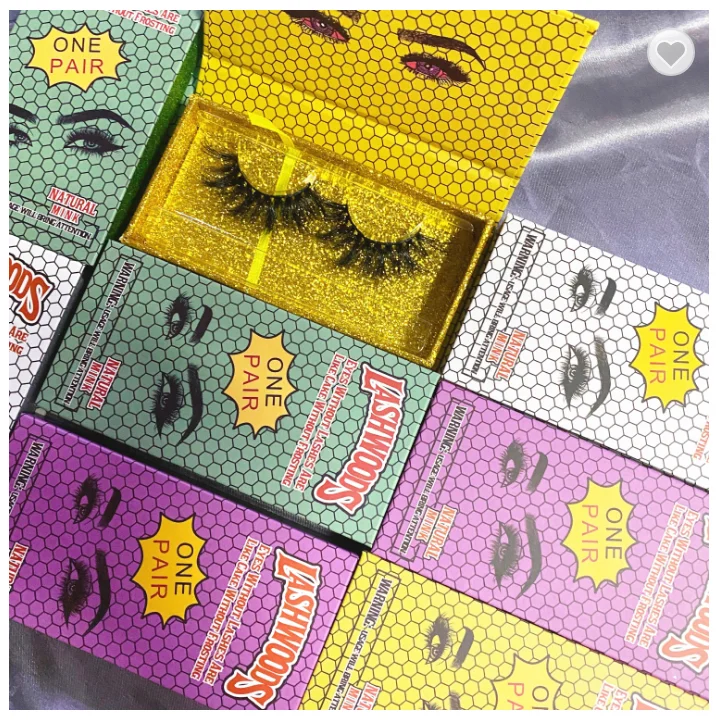 

Wholesale Cruelty Free 3D Mink Eyelashes Private Label Eyelash Box Pink Glitter Custom Eyelash Packaging