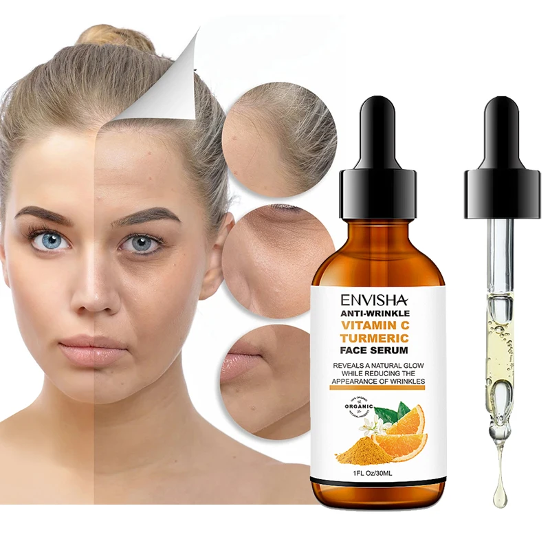 

Tumeric Vitamin C Blackhead Pimples Anti Acne Repair Pore Minimizer Serum For Face Moisturizing