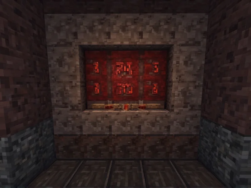 Redstone repeater clock for Minecraft auto crafter timing