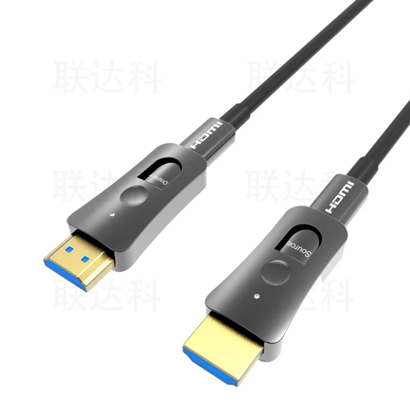 

HD-Mi hybrid Micro Male Fiber optic Cable high speed detachable connector HDTV audio cable