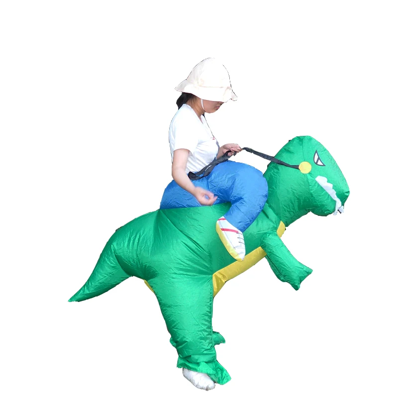 

unisex halloween costume professional inflatable dinosaur costume for adult, Brown