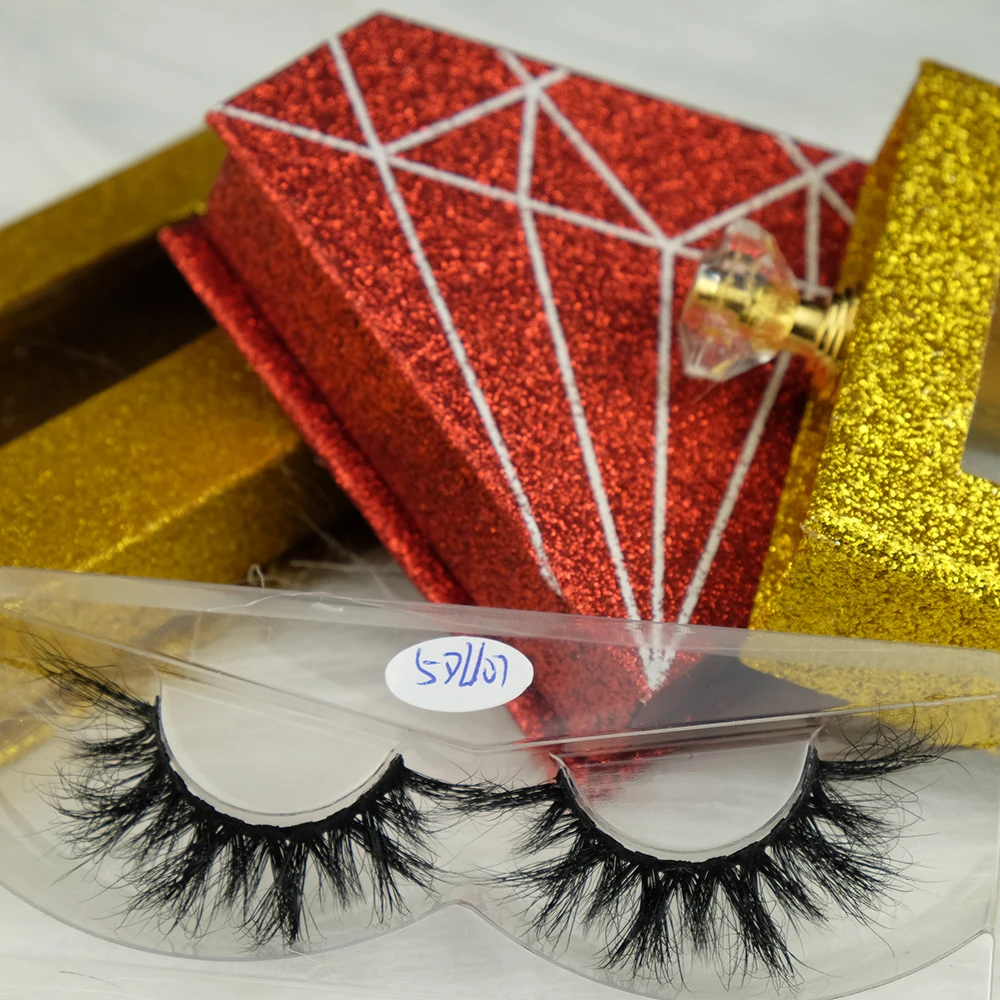 

Wholesale private customized packaging boxes mink lashes Vendors 19mm-23mm 3D fluffy dramatic mink eyelashes
