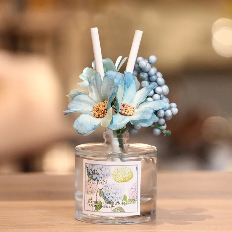 

30ml C&D Customized home decoration Popular gift mini flower fiber reed diffuser sticks