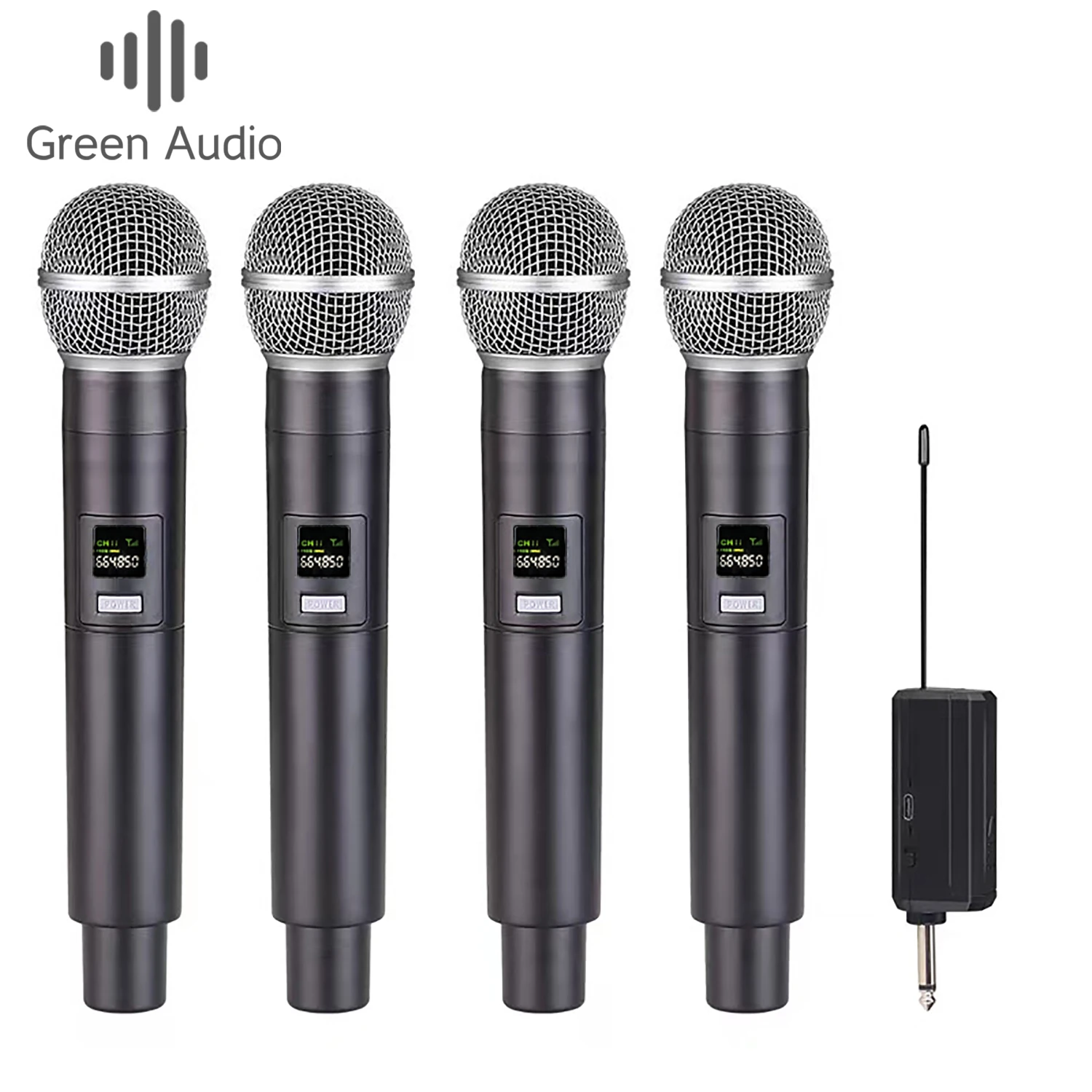 

GAW-RM58 2022Newest 4 Channel 6.35MM UHFWireless Microphone Karaoke Speaker Performance Outdoor Audio DJ Singing Ktv Conference