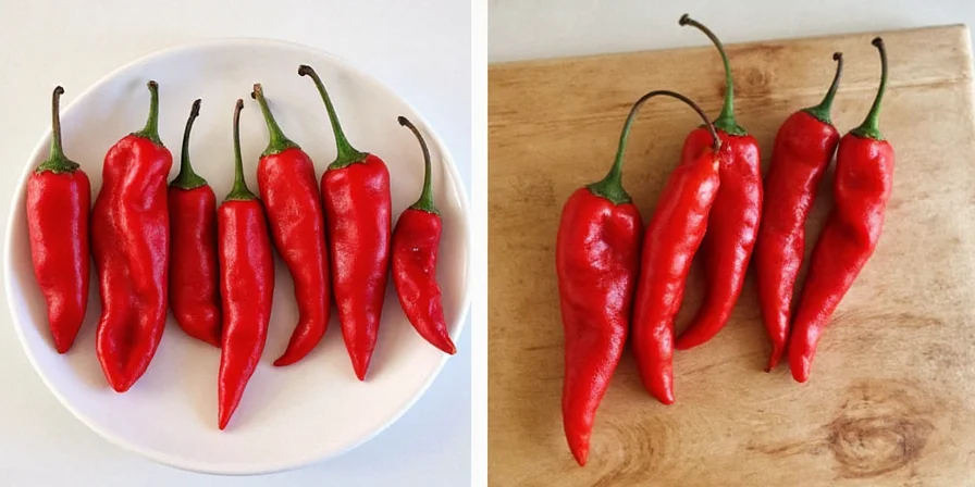 Various Japanese chili types