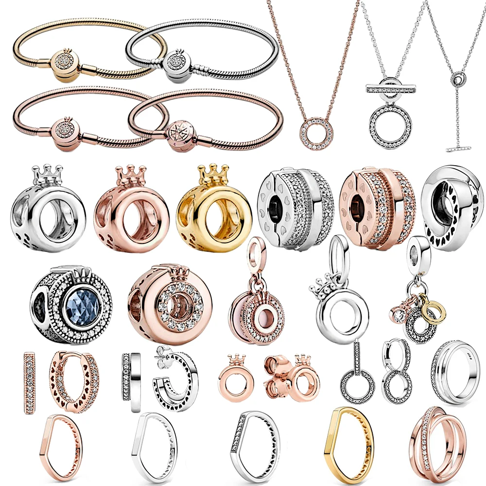 

NEW 2021 100% 925 Sterling Silver Pre-Autumn Signature Collection Pendant Charm Fit DIY Women Original Bracelet jewelry Fashion