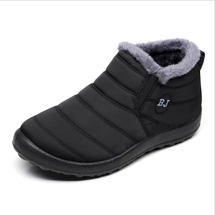 

Winter plush keep warm shoes PU good quality upper shoes anti-slip cotton snow boot unisex shoes