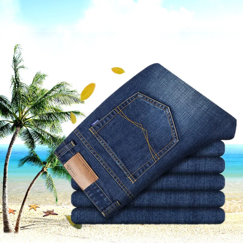 

Jeans Spring/Summer Men's Casual Large Size Straight Jeans Going to the Fair Hot Sale Men's Denim