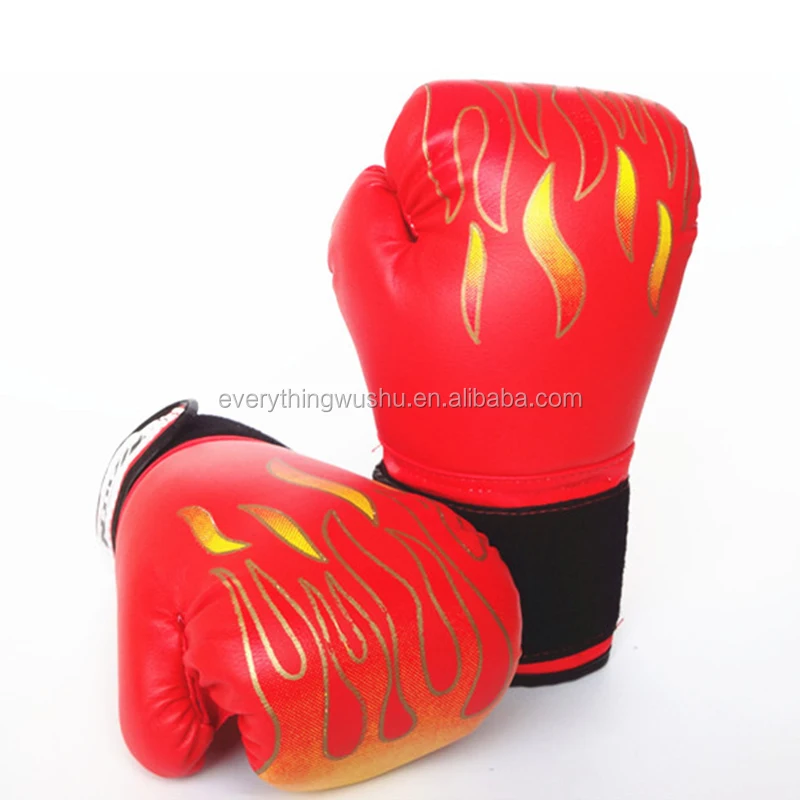 3-12 Years Children Boxing Gloves MMA Karate UFC Boxing Equipment Flame Boxing Set