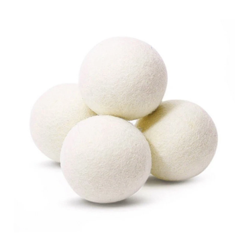 

wholesale 100% organic felt laundry balls 6cm wool felt ball, Not dyeing