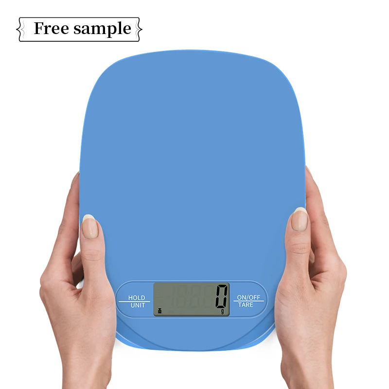 

Free Sample 5kg Digital Kitchen Scales ABS Plastic Material Weighing Scales For Food