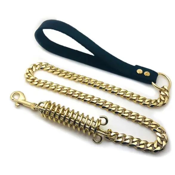 

Wholesale Manufacturer New Pet Products Stainless Steel Dog Leash Cuban Link Dog Chain