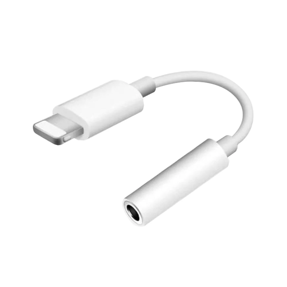 

8 Pin to 3.5mm Headphone Jack Adapter for Lightning Apple Headphones Common Accessories and Parts, White