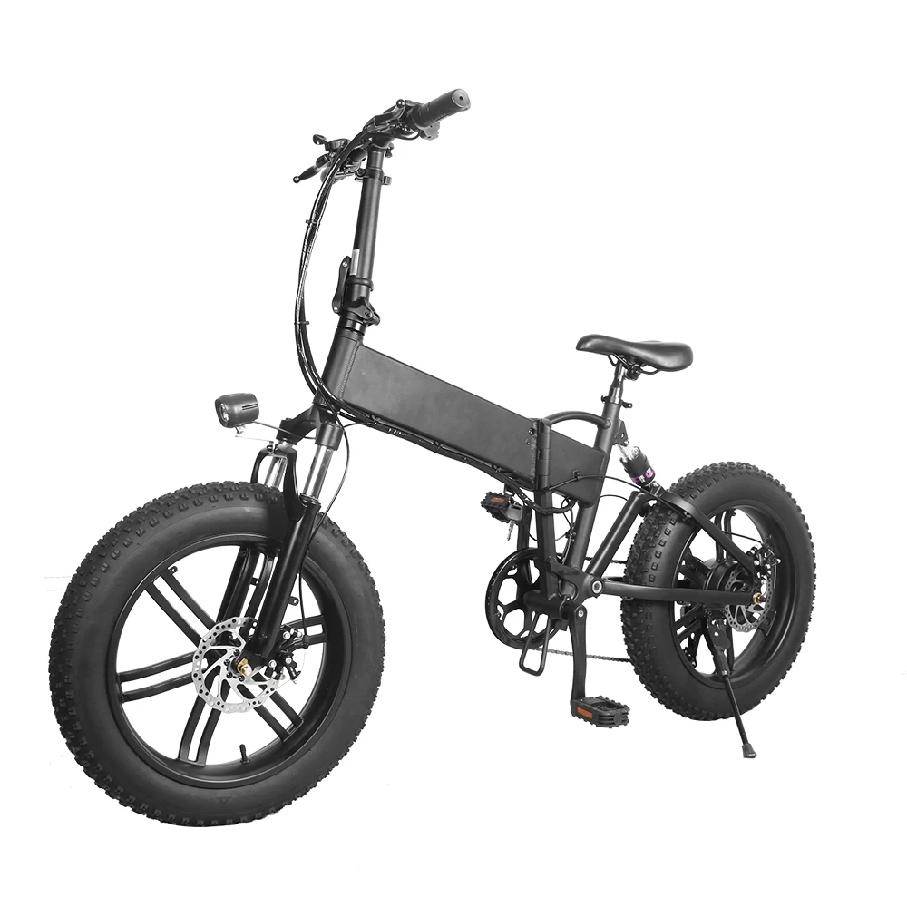 

Solomo Aluminum Alloy Foldable Electric Bicycle 36V 10Ah Shimano 7 Speed Double Shock Absorption AL6061 Ebike, Black