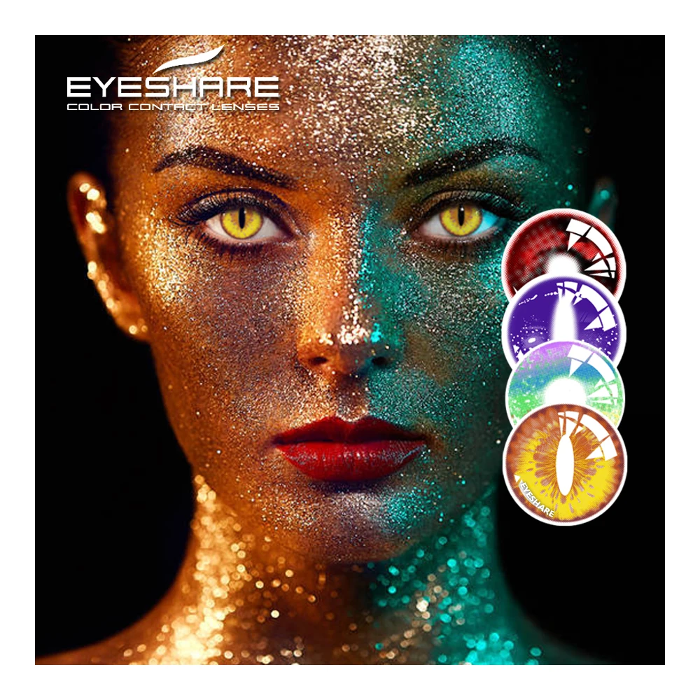 

EYESHARE Custom 1Pair(2pc) DINOSAUR Series yearly Color Lenses Cosplay Colored Eye Contact Lenses, 6color