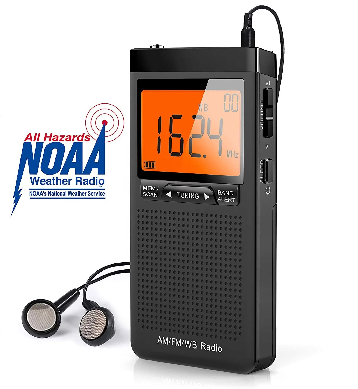 

Free Sample Amazon Hot Weather Alert Mini Pocket Portable Radio Am Fm Wb