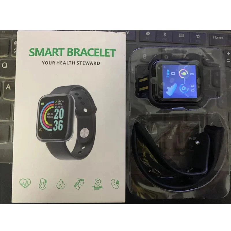 

Fitpro 1.44 D20 y68 plus band bracelet Heart Rate Blood Pressure Wristband reloj inteligente smartwatch y68s d20s smart watch