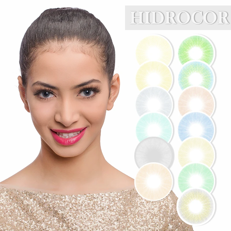 
Freshgo Wholesale Very Comfortable Hidrocor Eye Contact Lenses Natural Circle Colored Contacts 1 Year Soft Color Contact Lens 
