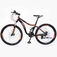 

21 gear 26 inch bicycle full suspension cycle men's downhill mountain bike