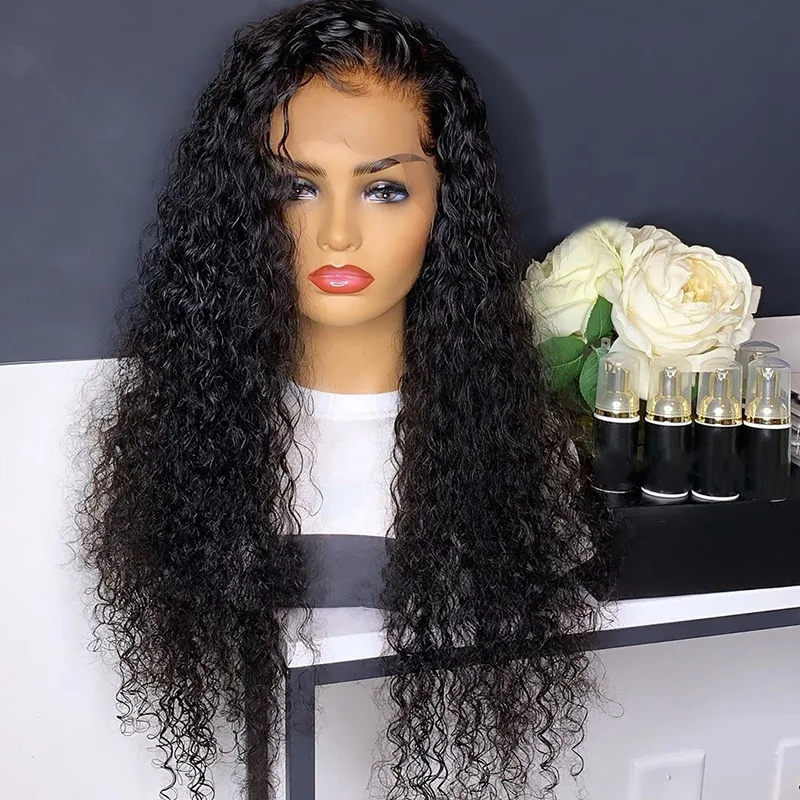 

Most popular 180% density no part front kinky curly lace wig