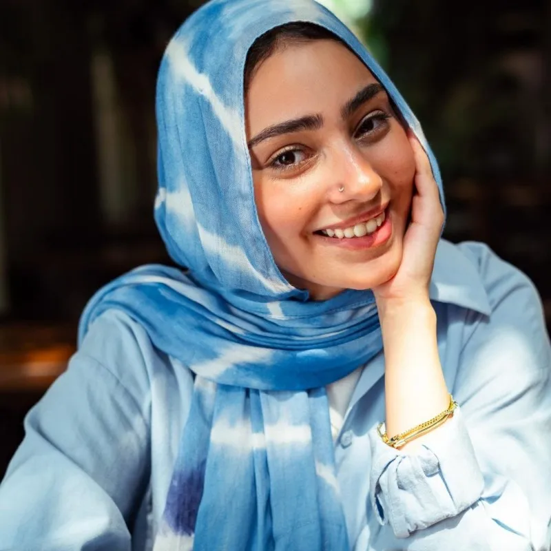 Vela Print Breathable Hijab Scarf Muslim