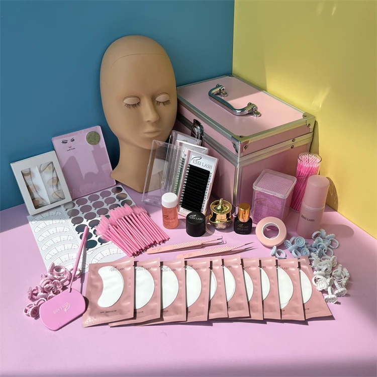 

DIY Eyelash Extensions Kit Luxurious Lash Lift Perming Set Private Label for Eyelash Beauty Makeup Tool Salon bag lash kits