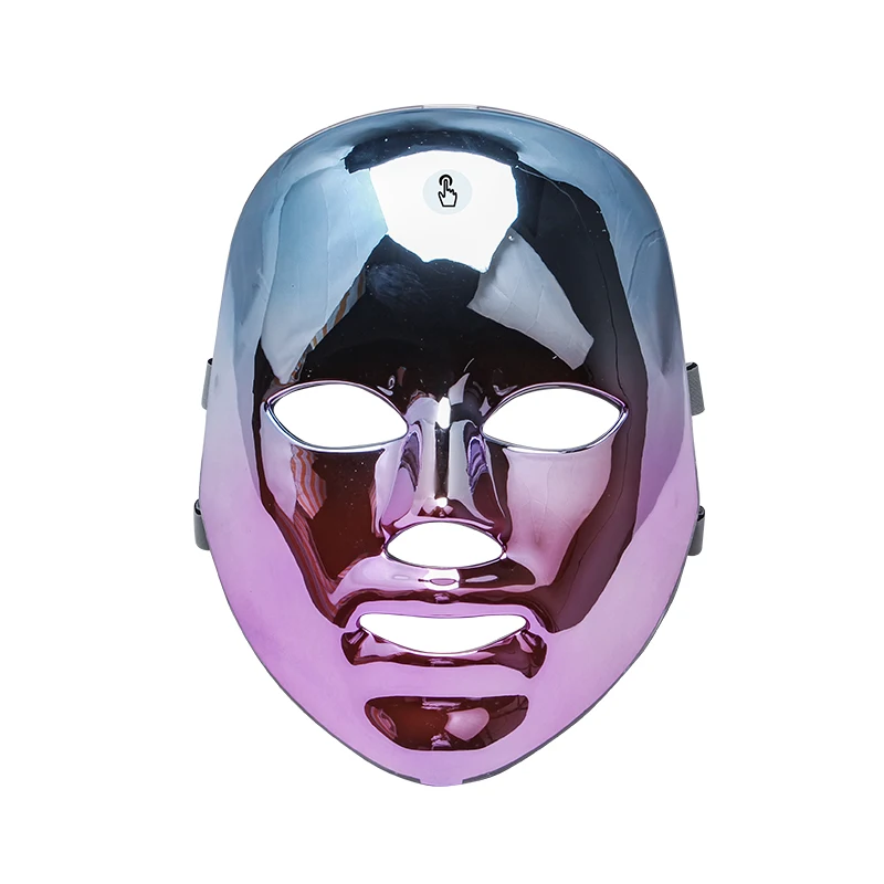 

2021 New battery powered professional skin beauty face led light therapy 7 color Led Facial Masks
