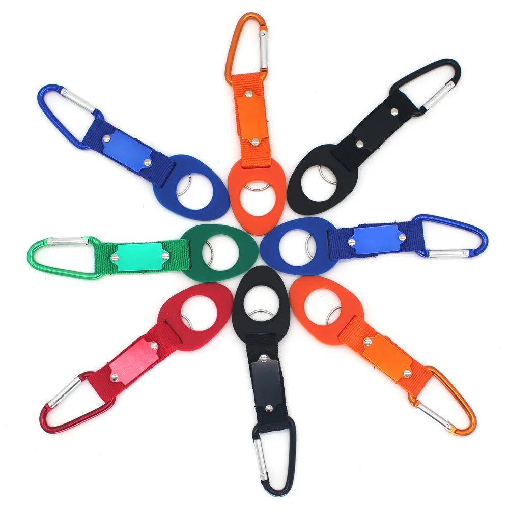 

Free Shipping Outdoor Silicone Buckle Hook Water Bottle Holder Clip EDC Climb Carabiner Belt Backpack Hanger Camping Hiking Tool