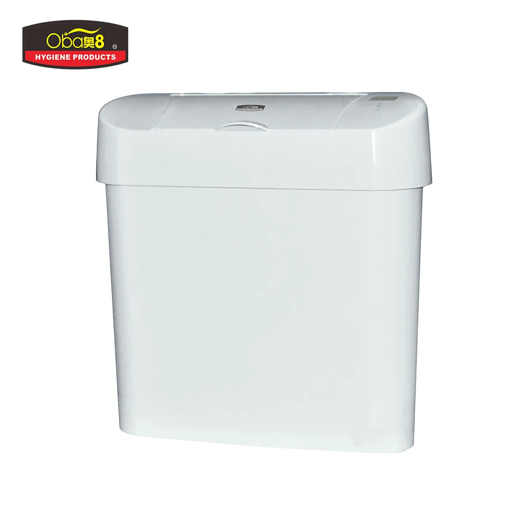 

Chuangdian 15L Automatic waste bin sensor Lady sanitary bin Trash Can CD-7002, White,black