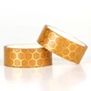 DIY crafts and kids gift custom colorful gold foil tearing honeycomb washi tape