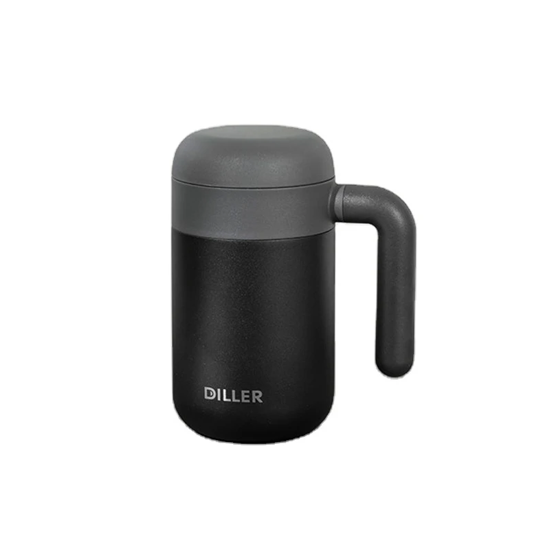 

304 Stainless Steel Custom Logo Double Wall Vacuum Insulated Bottle With Handle Mini Thermos Vacuum Bottle, Pink, green, black, white