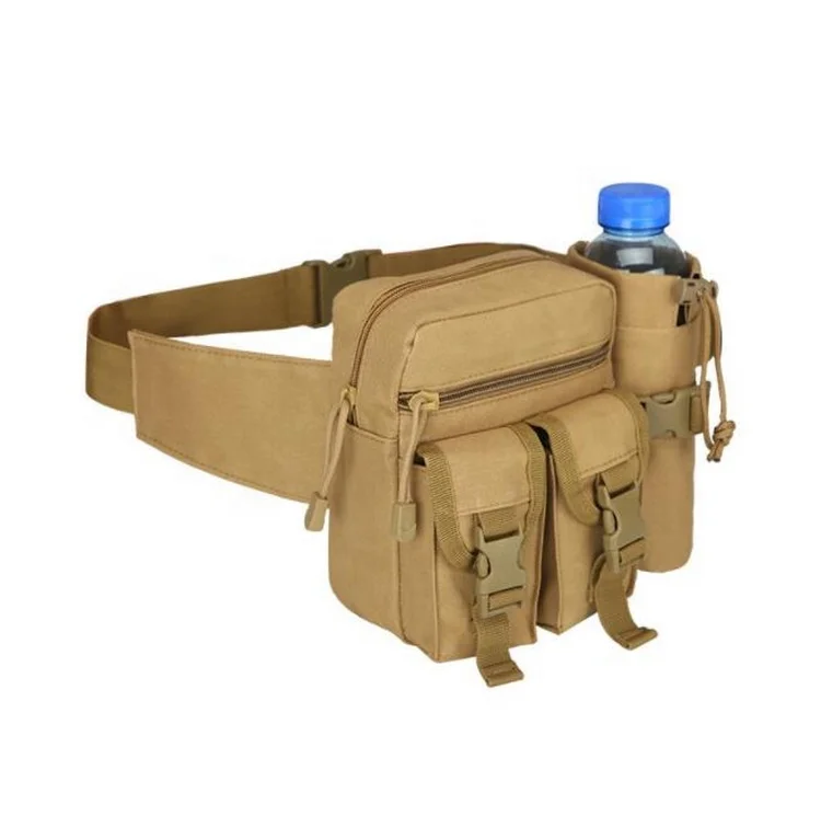 

Waterproof Oxford Tactical Fanny Packs Pouch Molle Waist Pack With Water Bottle Pocket Holder