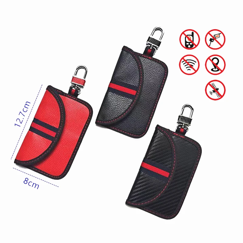

Faraday Bag for Key Fob Protector RF Car Signal Blocking Anti-Theft Pouch Anti-Hacking Case Blocker Signal Blocking Faraday Cage