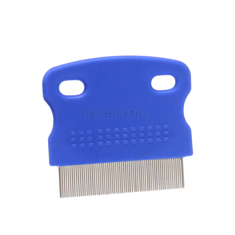 

Lice Comb Metal Pet Flea Comb For Dogs And Cats, Red/yellow/green/blue/pink