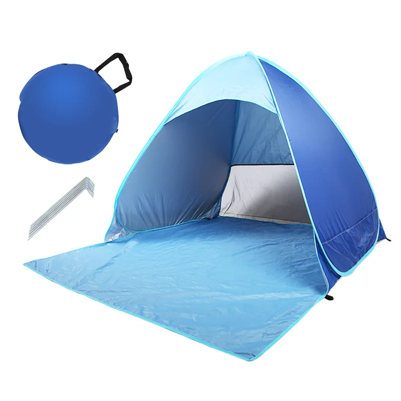 

Outdoor Camping Oxford Waterproof 3-4 People Awnings Automatic Pop Up Tent Glamping Tents for Sale, Blue, yellow, purple, orange, red, green, pink