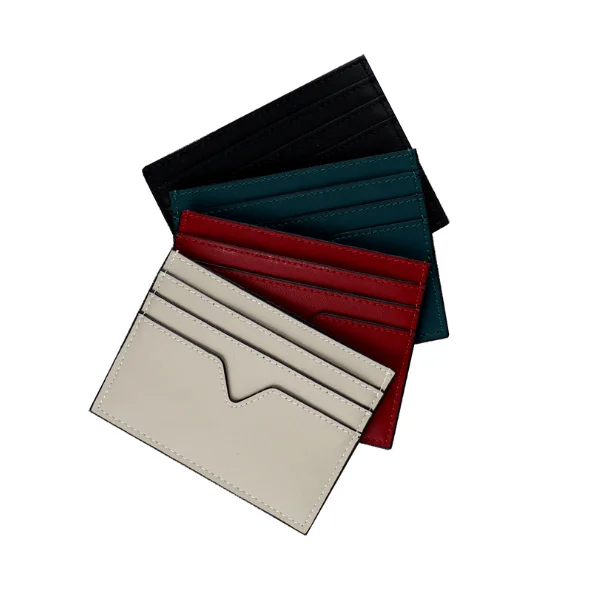 

fashion Factory directly Wholesale Leather credit Card Holder, Black / grey / khaki / blue / green / brown / customized