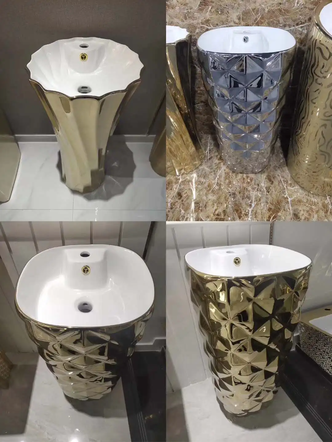 Ein Stück Keramik Sanitärkeramik Wc Überzug Gold Farbe Wc Mit