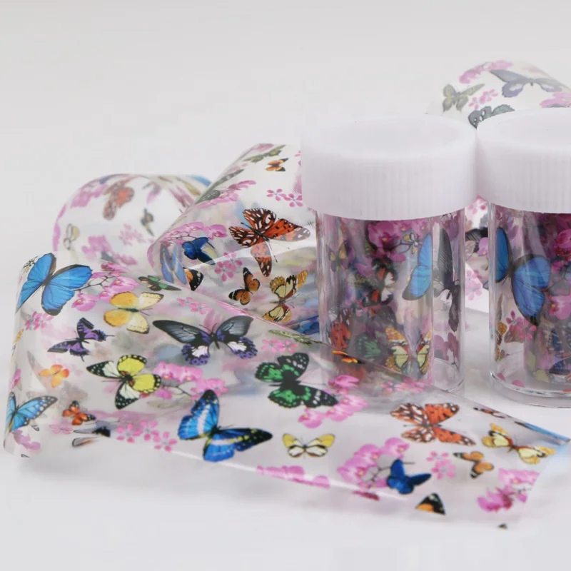 

Butterfly Star Colorful Floral Pattern Nail Foil Manicuring Foil Nail Art Transfer Sticker Nail