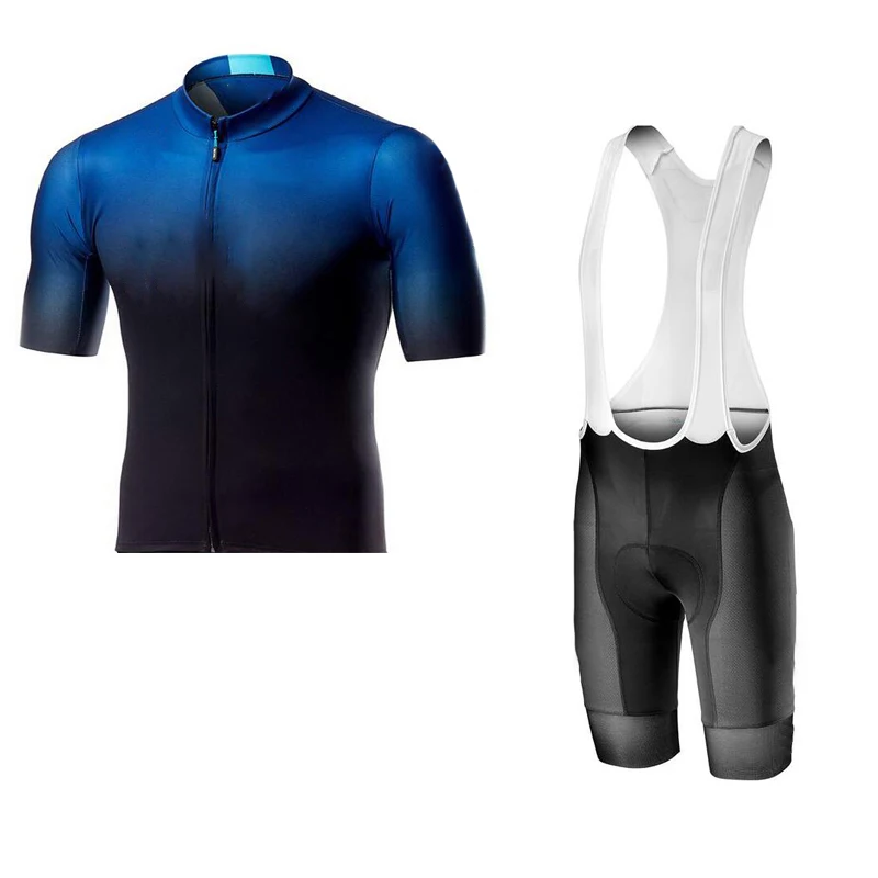 

OEM Men short sleeve quick dry bike shirt and breathable 9D gel pad Bicycle shorts outdoor cycling jersey set