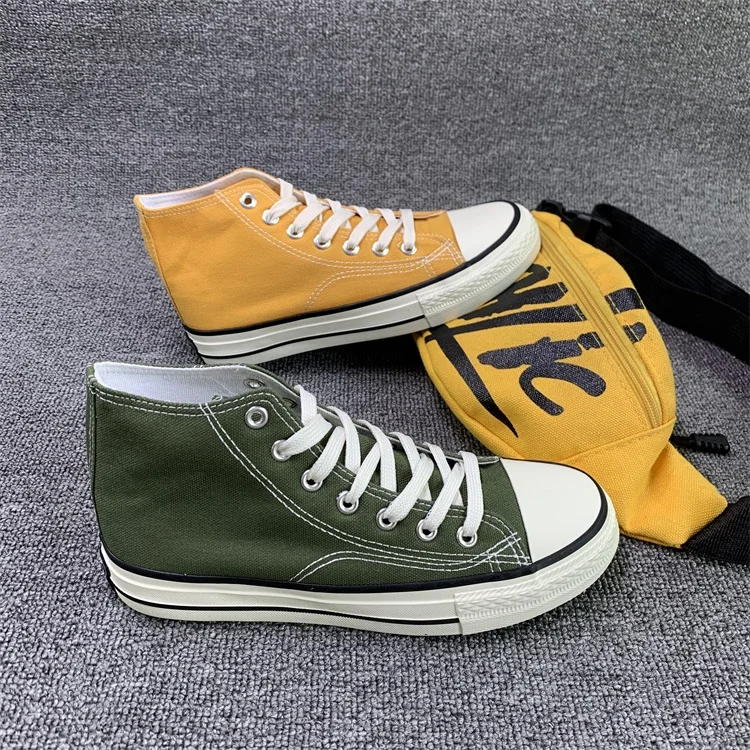 

M07 2021 new arrival fashional high canvas women shoes casual