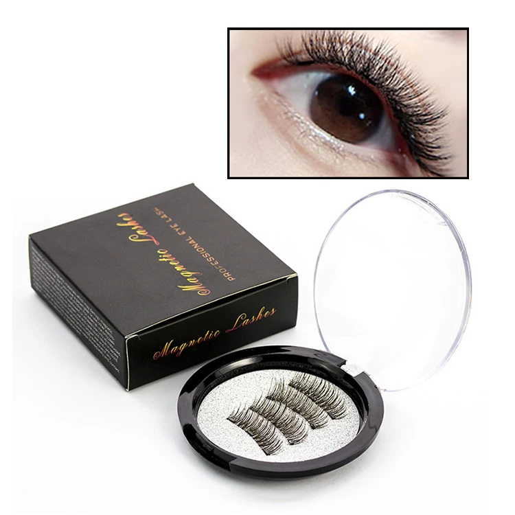 

5style Magnetic eyelashes with 3 magnets handmade 3D/6D magnetic lashes natural false eyelashes magnet lashes with gift box