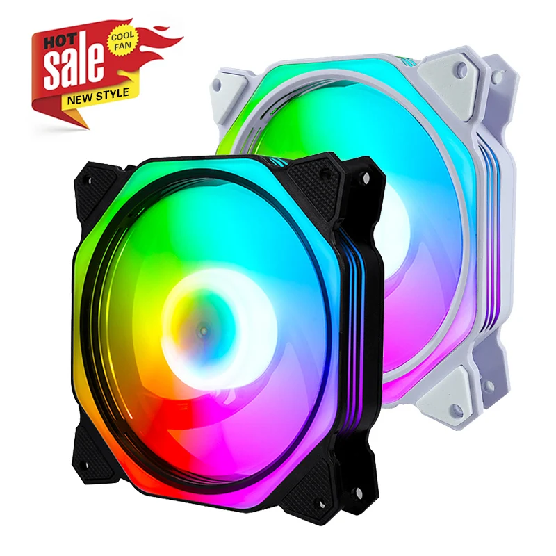 

Manufacture whosale 12V fan cpu cooler 120mm game cooling PC can change color LED RGB case fans for computer gaming